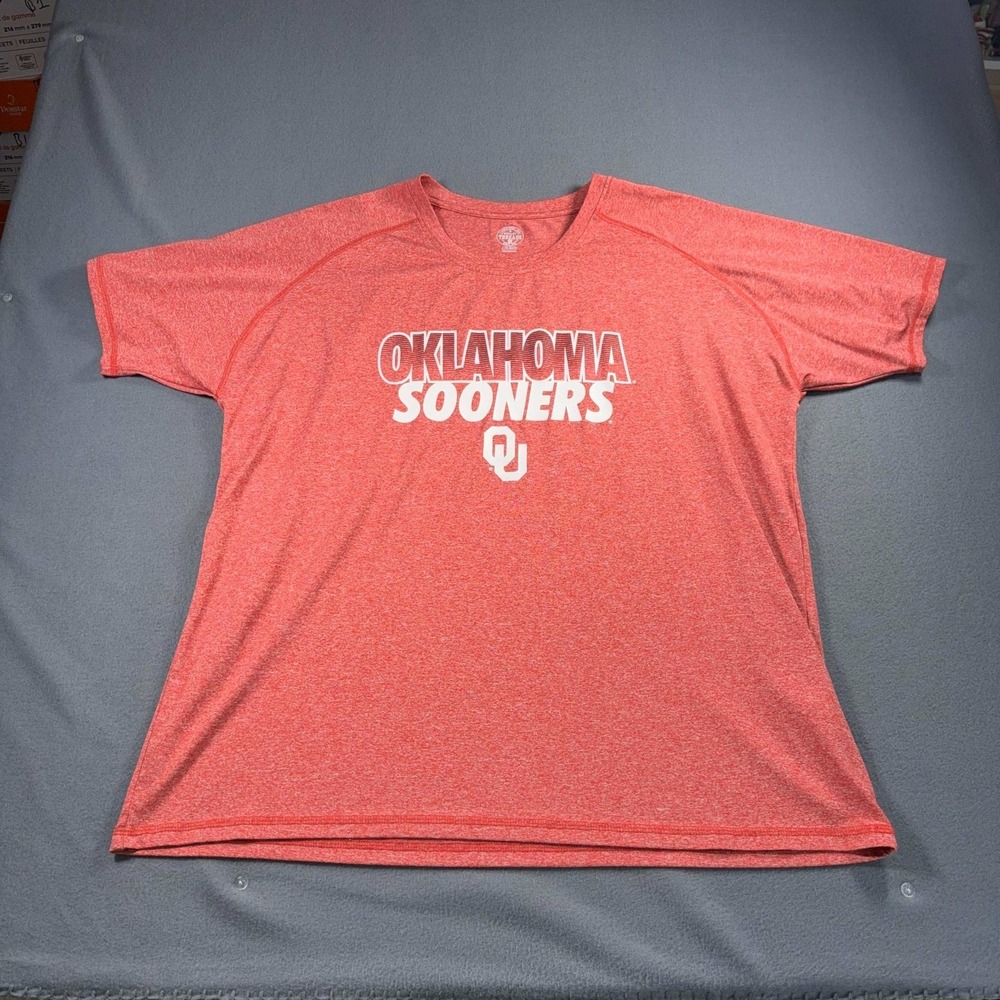 Oklahoma Sooners Red Heathered Rivalry Threads 91 TShirt Size 2XL NCAA